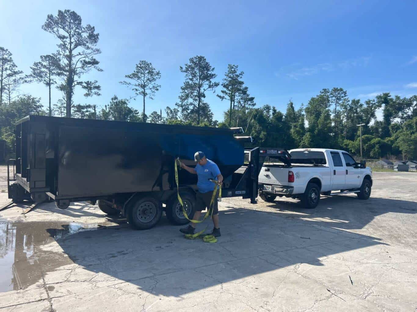 High-quality replacement dumpsters built to fit Load Trail gooseneck trailers. Available in 11, 15, and 21-yard sizes. Durable, secure, and ready for work.